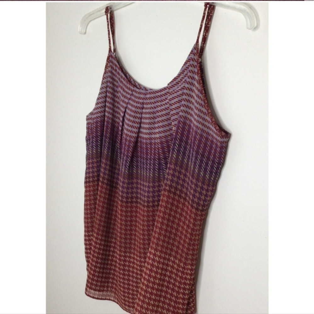 CAbi Autumn Mauve Houndstooth Cami Shades of Purple Lined Style 555 Size XL - Picture 5 of 7